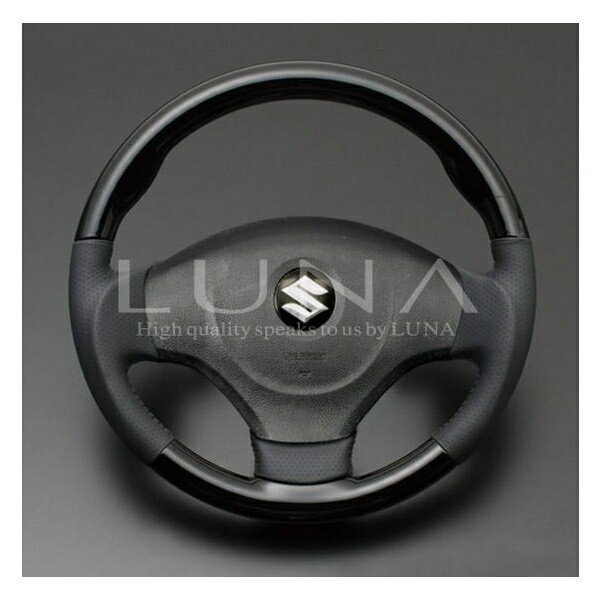 フェガーリ　最高級本木目ピアノブラック＆レザーステアリング　ワゴンR/ワゴンRスティングレー　MH23