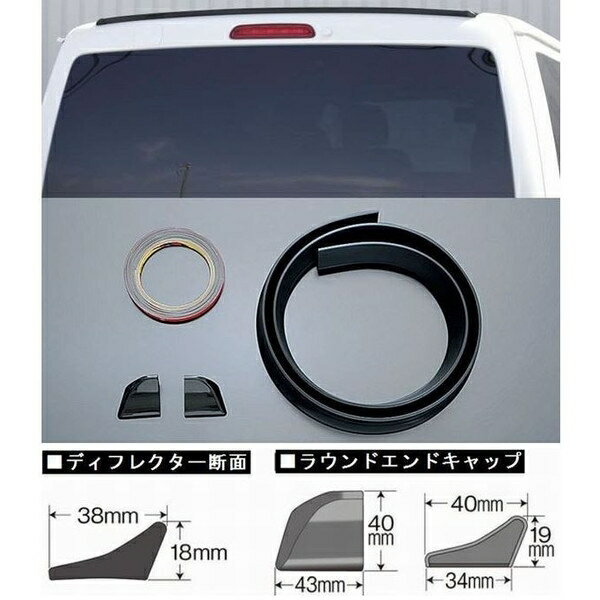 リムコーポレーション（RIM）　ルーフディフレクター　200系ハイエース標準ボディ