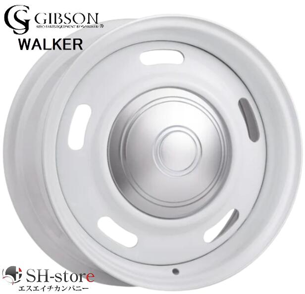 GIBSON ギブソン WALKER ウォーカー ホワイト 16インチ 【厳選輸入215/65R16ホイールタイヤ4本セット】200系ハイエース NV350キャラバン〈タイヤメーカー選べます〉