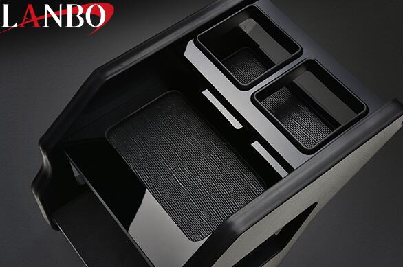 LANBO ランボ センターコンソールボックス ピアノブラック 200系ハイエース(1～8型)