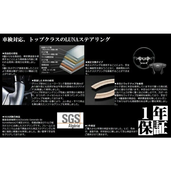 フェガーリ　ハイグレードシリーズ　パールホワイトステアリング　200系ハイエース...