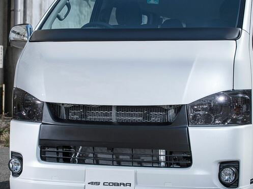 415コブラ(ラブラーク) ナロー用 CLEAN LOOK4フロントグリル 未塗装 200系ハイエース標準ボディ4型415コブラ(ラブラーク) ナロー用 CLEAN LOOK4フロントグリル 未塗装 200系ハイエース標準ボディ4型