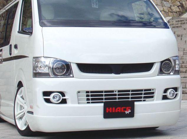 415コブラ（ラブラーク） ナロー用CLEAN LOOK フロントスポイラー未塗装　200系ハイエース標準ボディ