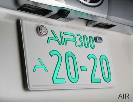 ワーコーポレーション　（WHACORPORATION）　AIR　超薄型字光式ナンバープレート　LEDNUMBERPLATE　車検対応2枚セット