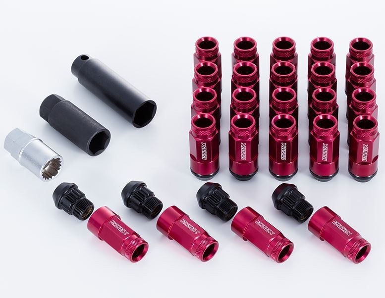 エセックス(ESSEX/CRS) 2Pシェルナット ローレットタイプ レッド 17HEX-M12 20本入り