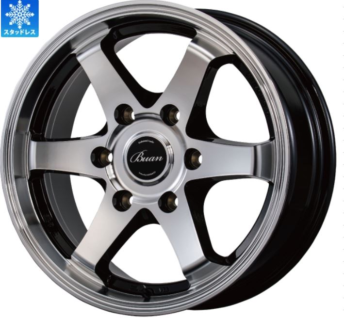 限定激安スタッドレス 舞杏 KBレーシング B/P 16インチ【厳選輸入215/65R16タイヤセット】 200系ハイエースに最適〈タイヤ銘柄選べます〉冬の雪山も安心