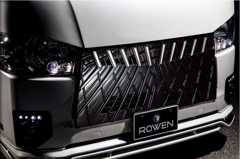 ROWEN(ロエン/トミーカイラ) フロントグリルフェイス3 200系ハイエース4型/5型/6型/7型 【未塗装/塗装済み】