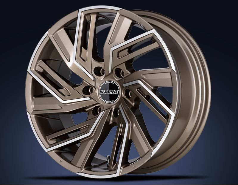 ESSEX(エセックス) EW ブロンズポリッシュ 19インチ 【厳選輸入225/40R19ホイールタイヤセット】 200系ハイエースに最適〈タイヤ銘柄選べます！〉