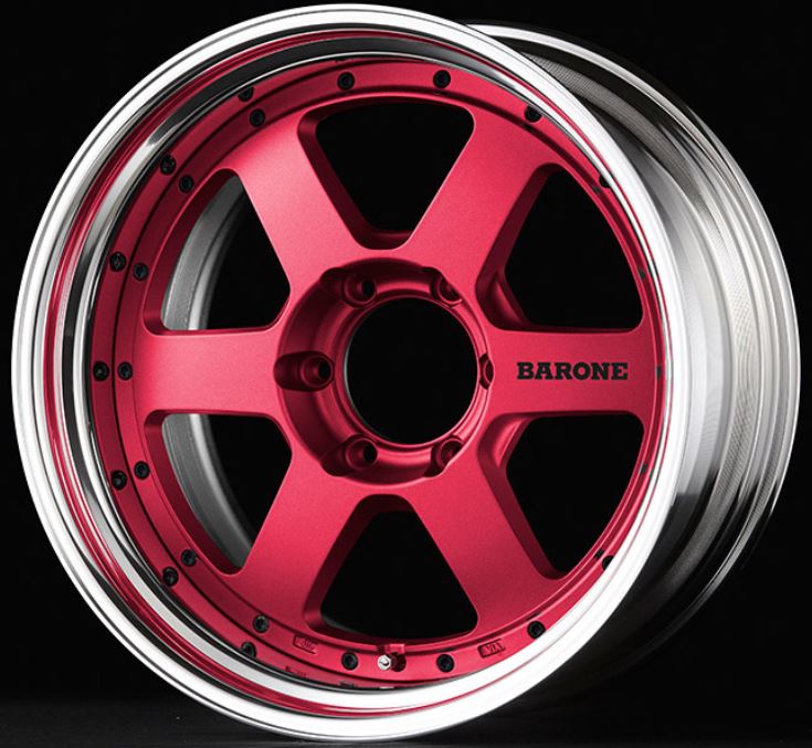 ファブレス ヴァローネRS-6 2P マットレッド 19インチ 【厳選輸入225/40R19ホイールタイヤセット】 200系ハイエースに最適〈タイヤ銘柄選べます！〉