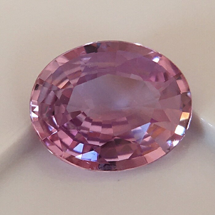 非加熱ピンクサファイア スリランカ産 0.71ct 鑑別書付【新採掘】 ルース 新品 大...