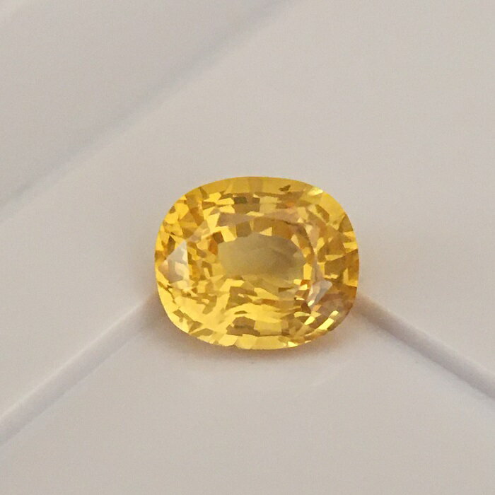 イエローサファイア スリランカ産 1.22ct 鑑別書付 ゴールデンイエロー鑑別 ゴールデンサファイア ルース 新品 大粒　高級 通常の加熱処理有 Y06【Special Price】