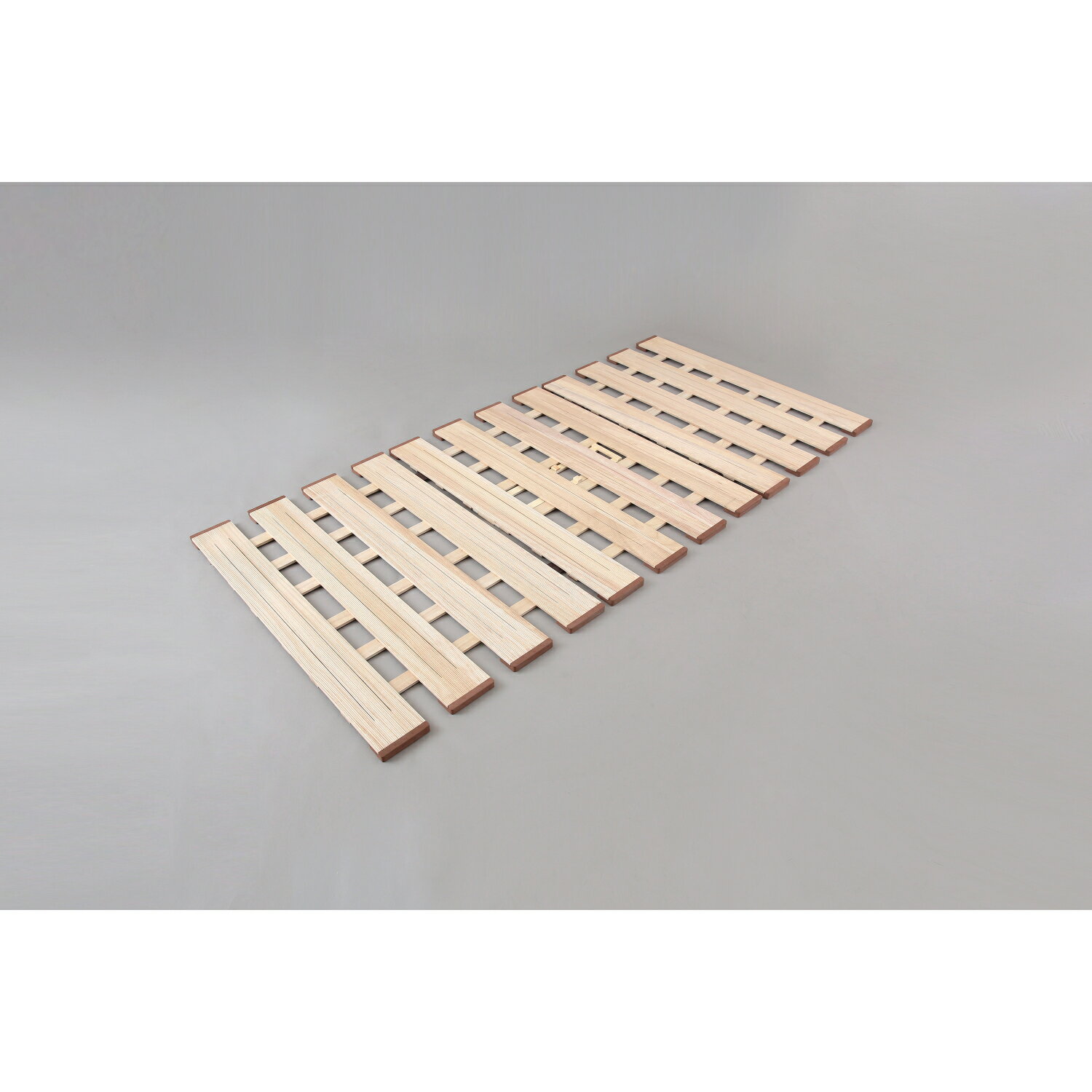 薄型 軽量 幅広 すのこベッド 3つ折れ式 セミシングル 800×2000×18(mm) インテリア 家具 オスマック