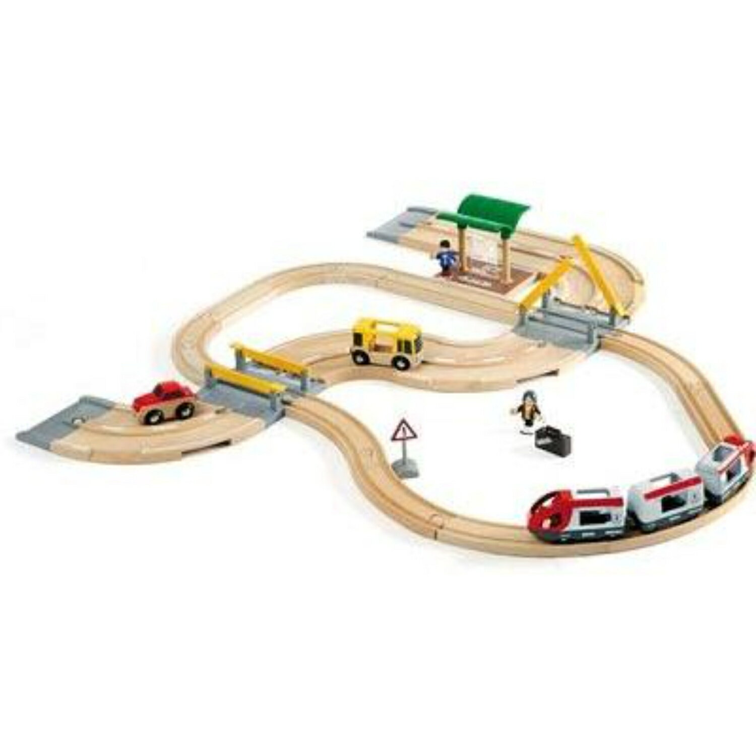 BRIO ブリオ レールウェイセット 小さな森の基本レールセット〜BRIOの大人気玩具・木製レールセットシリーズ！小さな森をイメージしたBRIOのレールウェイの入門セット。18ピース。【誕生日プレゼント 1歳半 2歳 3歳 男の子 木のおもちゃ 知育玩具 クリスマス 子供】