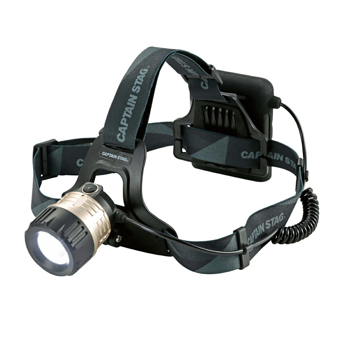 キャプテンスタッグ(CAPTAIN STAG) 雷神 アルミパワーチップ型LEDヘッドライト ホイッスル付 （5W-350..