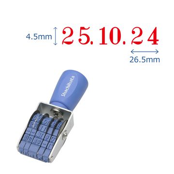 シヤチハタ公式 【欧文日付 明朝体 3号】 既製品 シャチハタ シヤチハタ スタンプ 三文判 はんこ ハン..