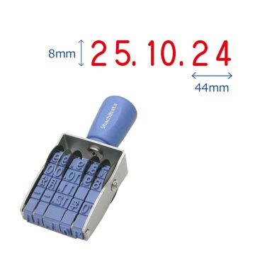 シヤチハタ公式 【欧文日付 ゴシック体 1号】 既製品 シャチハタ シヤチハタ スタンプ 三文判 はんこ ..