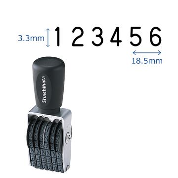 シヤチハタ公式 タート用 【欧文6連 5号】 既製品 シャチハタ シヤチハタ スタンプ 三文判 はんこ ハン..