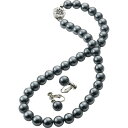 泉州産貝パール アクセサリーセット グレー 465-0527-24