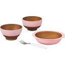 ウッディ キッズセット ガール 16933 送料無料 食洗器対応 レンジ対応 割れにくい 汁椀 飯碗 ボウル フォーク セット 日本製 ギフト プレゼント お祝...