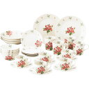 LAURA ASHLEY ローラアシュレイ バンチェッドロージズ 26ピースセット LA40‐221‐26 食器 結婚祝い 出産祝い お返し ギフト プレゼント