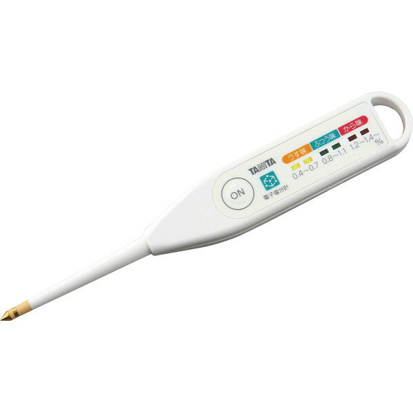 タニタ 塩分計 しおみくん 塩分測定器 塩分チェッカー 健康塩分計 塩分濃度 減塩 塩 低塩 食品 健康管理 キッチン 台所 雑貨 ギフト SO303WHのサムネイル