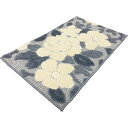 洗える玄関マット ブルー メル60×90BL