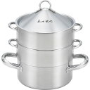 菰田欣也 飲茶蒸し鍋(16cm)3段 KO0043 鍋 調理器具 キッチン 用品 雑貨 内祝い お返し お礼 祝い ギフト プレゼント 新生活