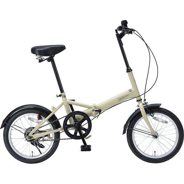 折りたたみ自転車16インチ サンドベージュ MF101SA