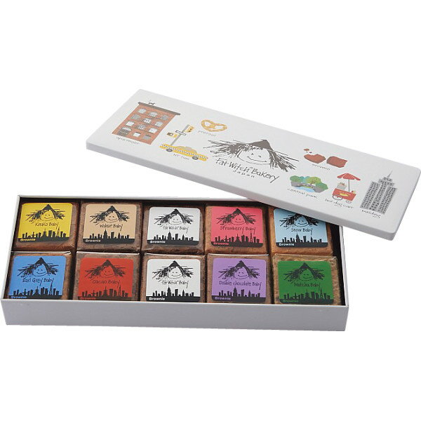 ファットウィッチベーカリー トレジャー缶 ブラウニー(10個) お菓子 洋菓子 ブラウニー ケーキ 濃厚 しっとり 詰め合わせ 人気 スイーツ 可愛い 缶 手土産のサムネイル