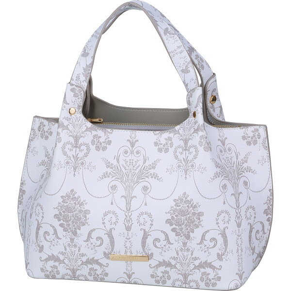 ローラアシュレイ 手提げバッグ アイボリー ILPC-01IV