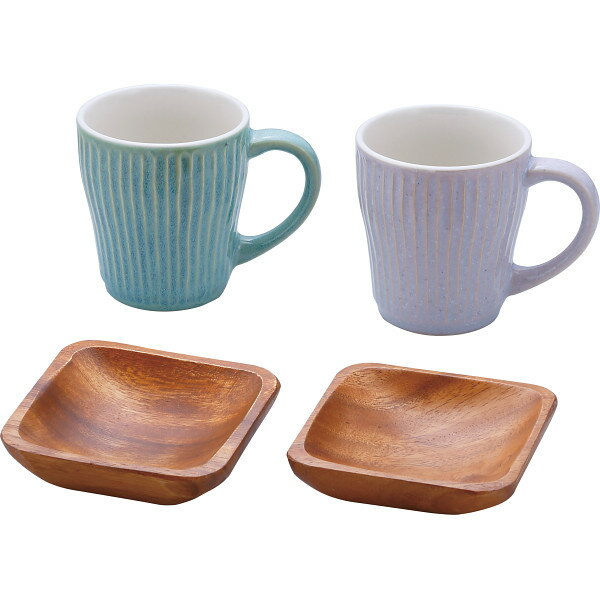乐天商城 - リップル ペアマグ&トレー 266348 マグカップ コップ コーヒー かわいい おしゃれ 食器 雑貨 内祝い お返し お礼 祝い ギフト プレゼント 新生活
