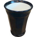 信楽焼 泡うまビアカップ ブラック Awauma‐n2 泡うま タンブラー 日本製 ビアグラス 酒器 コップ 陶器 ビールグラス 焼き物 湯呑み 焼酎 泡 ビア...