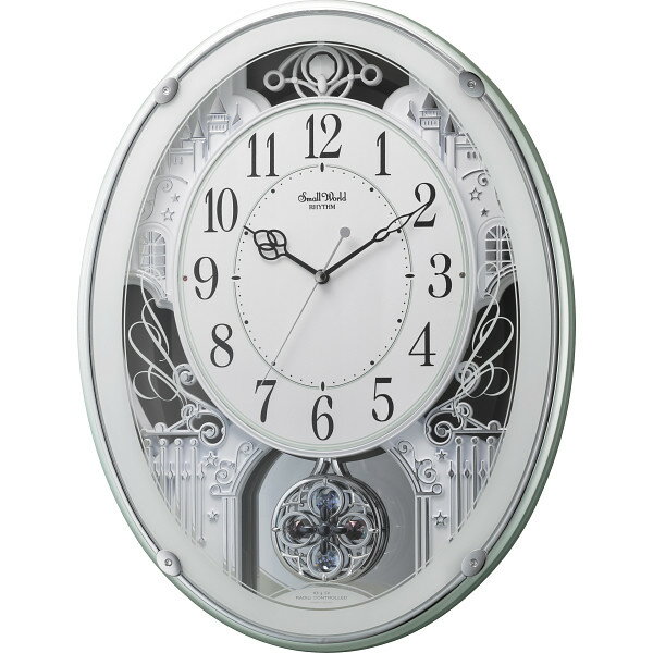 スモールワールド メロディ電波掛時計(18曲入) 4MN523RH05