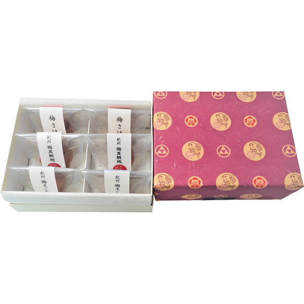 お歳暮 珍味 漬物 岩谷 紀州 梅真鯛梅・梅まぐろ梅・梅さけ 詰合せ 六個入 IW-51 冬ギフト 贈答品 熨斗 感謝 年末 贈りもののサムネイル