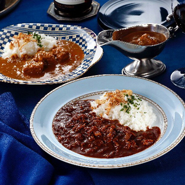 お歳暮 2025 神戸・元町 アシエット ハッシュドビーフとビーフカレー 惣菜 洋風惣菜 セット 詰め合わせ..