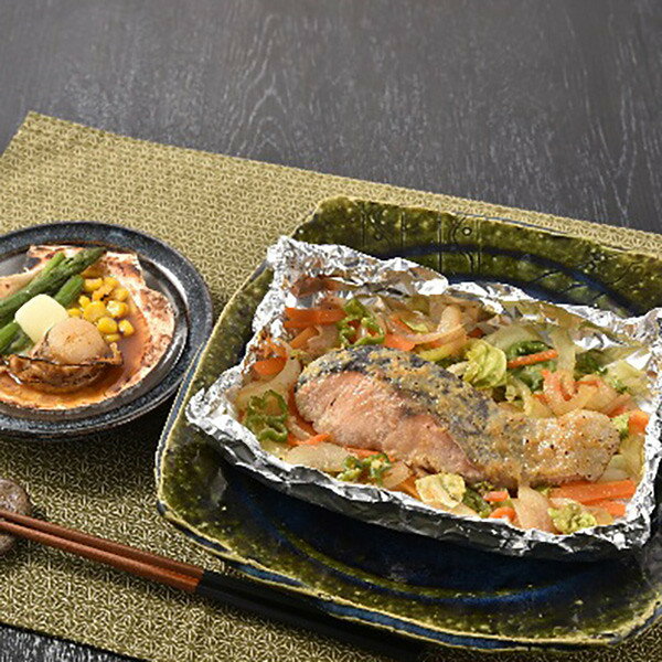 お歳暮 2025 北海道鮭のちゃんちゃん焼きと帆立バター焼き 魚介類 水産加工品 セット 詰め合わせ 冬 冬ギフト 歳暮 ギフト 贈り物 寒中見舞い