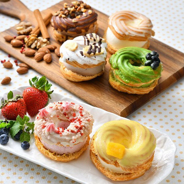 お歳暮 2025 クレームデラクレーム プレミアムパリブレストアイス アイスクリーム シャーベット シュー..