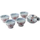 波佐見焼 光玉窯 古伊万里写し絵 急須茶器揃(手描き) 007-408M 送料無料