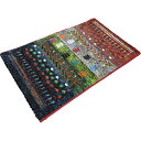 トルコ製ウィルトン玄関マット(MA)60 グリーン マリア60×90GN(3)
