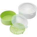 レンジ蒸し器 2点セット(目皿付) 4003057