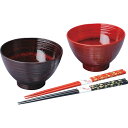 紀州塗レンジ汁椀ペア 箸付 日本製 送料無料 カップル 漆器 木製 漆塗り お椀 夫婦椀 二人用 人気 和風 おしゃれ 0006049