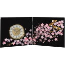 雅桜 屏風時計 2452061 送料無料