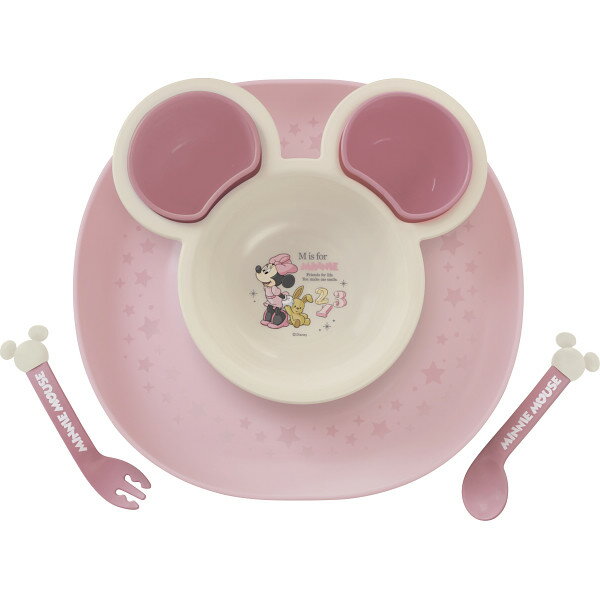 食べこぼしキャッチプレート ミニー×ピンク 306439 出産祝い 内祝い お返し 記念品 誕生日 退職祝い セット