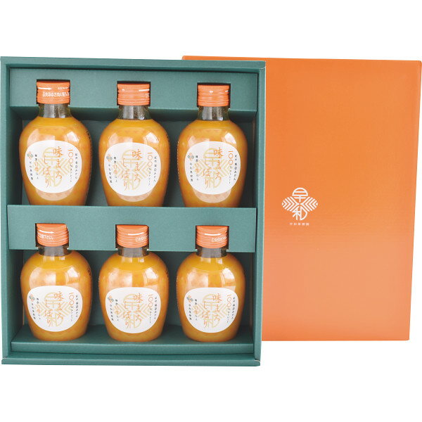 早和果樹園 有田みかんジュース「味まろしぼり」 6本 C6-R オレンジジュース フルーツジュース 国産 100% 果汁 詰め合わせ セット 出産..