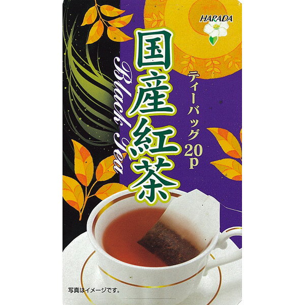 ハラダ 国産紅茶ティーバッグ 20袋 HK20 国産 紅茶 国産茶葉100％ ティーバッグ ドリンク tea ティー 飲み物 日本 美味しい まろやかな口当たり 茶花の香り 和紅茶
