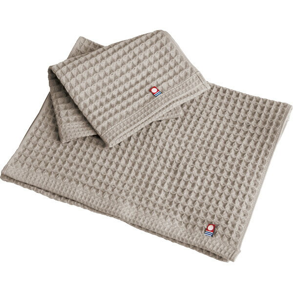 今治ワッフルソフト フェイス・ハンドタオルセット ブラウン IWT20200F-BR お返し 内祝い ...