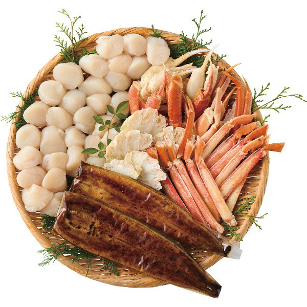 ずわいがにとうなぎとほたてセット 計1.3kg お返し 内祝い 出産 結婚 挨拶 手土産 退職 祝い プレゼント 引越し 新築 御挨拶 粗品 快気祝い お見舞い返し 全快祝い 御礼 お礼