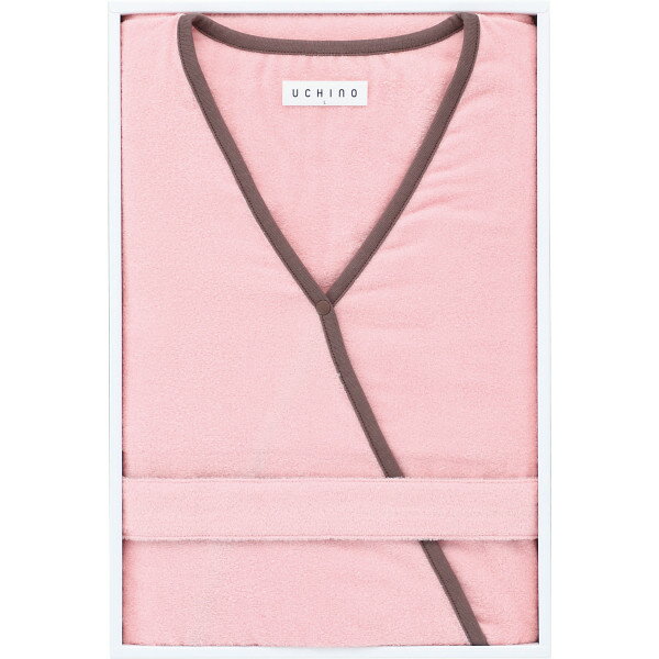 UCHINO エアリータッチレディスローブ L ピンク RC15824_PL お返し 内祝い 出産 結婚 挨拶 手土産 退職 祝い プレゼント 引越し 新築 御挨拶 粗品 快気祝い お見舞い返し 全快祝い 御礼 お礼 母の日 定年 異動 卒業 お祝い