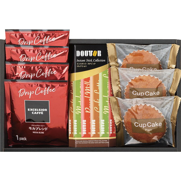 エクセルシオールカフェドリップコーヒー＆洋菓子詰合せ EXーCOA お返し 内祝い 出産 結婚 挨拶 手土産 退職 祝い プレゼント 引越し 新築 御挨拶 粗品 快気祝い お見舞い返し 全快祝い 御礼 お礼