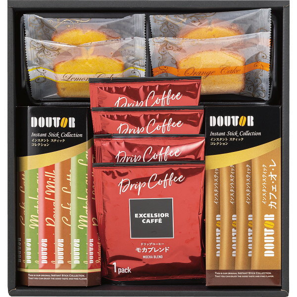 エクセルシオールカフェドリップコーヒー＆洋菓子詰合せ EXーDOA お返し 内祝い 出産 結婚 挨拶 手土産 退職 祝い プレゼント 引越し 新築 御挨拶 粗品 快気祝い お見舞い返し 全快祝い 御礼 お礼